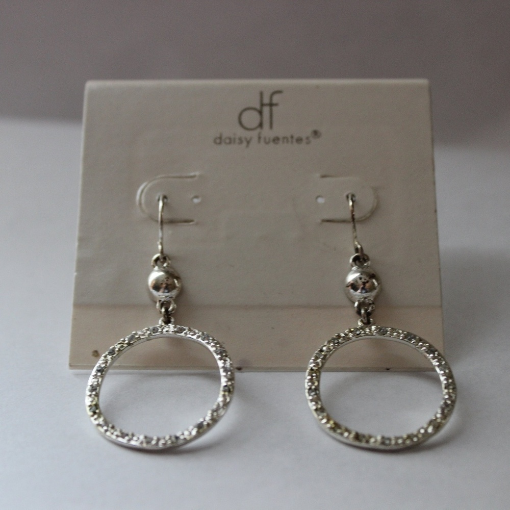 Daisy Fuentes Silver Dangly Earrings